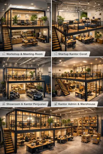 Mezzanine Ruang Kantor di Jati Kramat
